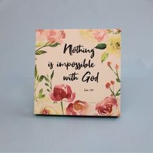 Load image into Gallery viewer, Framed Canvas : Nothing is impossible with God