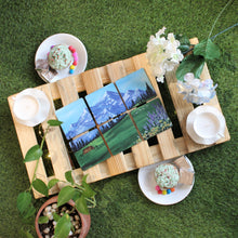 Load image into Gallery viewer, Coasters : Set of 6 (Acrylic Art) In the land of hope...