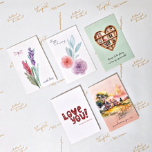 Load image into Gallery viewer, Cards Set of 5 - Love