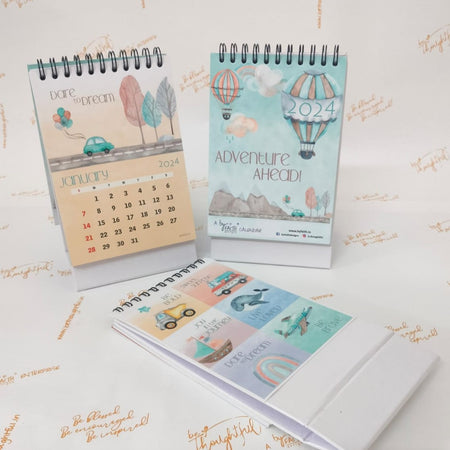 Mini Desk Calendar 2024 : Adventure Ahead!