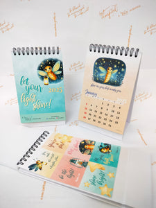 Mini Desk Calendar 2025 : Let your light shine!