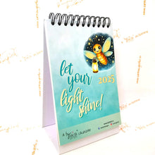 Load image into Gallery viewer, Mini Desk Calendar 2025 : Let your light shine!