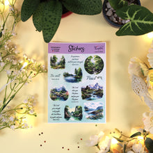 Load image into Gallery viewer, Set of 4 Stickers: Peaceful