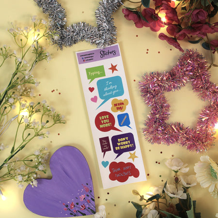 Set of 4 Stickers: Bright & Beautiful!