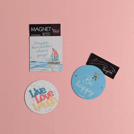 Magnets Set of 3 : Be Happy!