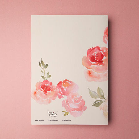 Big Floral Card. (Blank inside)