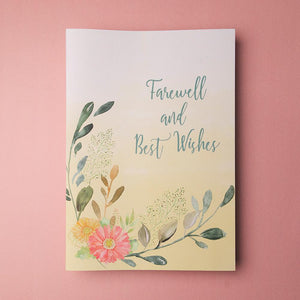 Big Card : Farewell and Best Wishes (Blank inside)