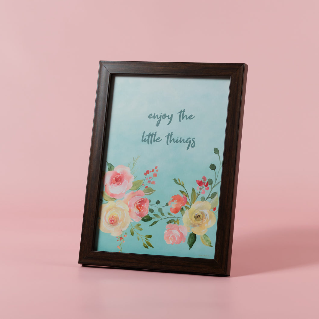 Framed Print : Enjoy the little things
