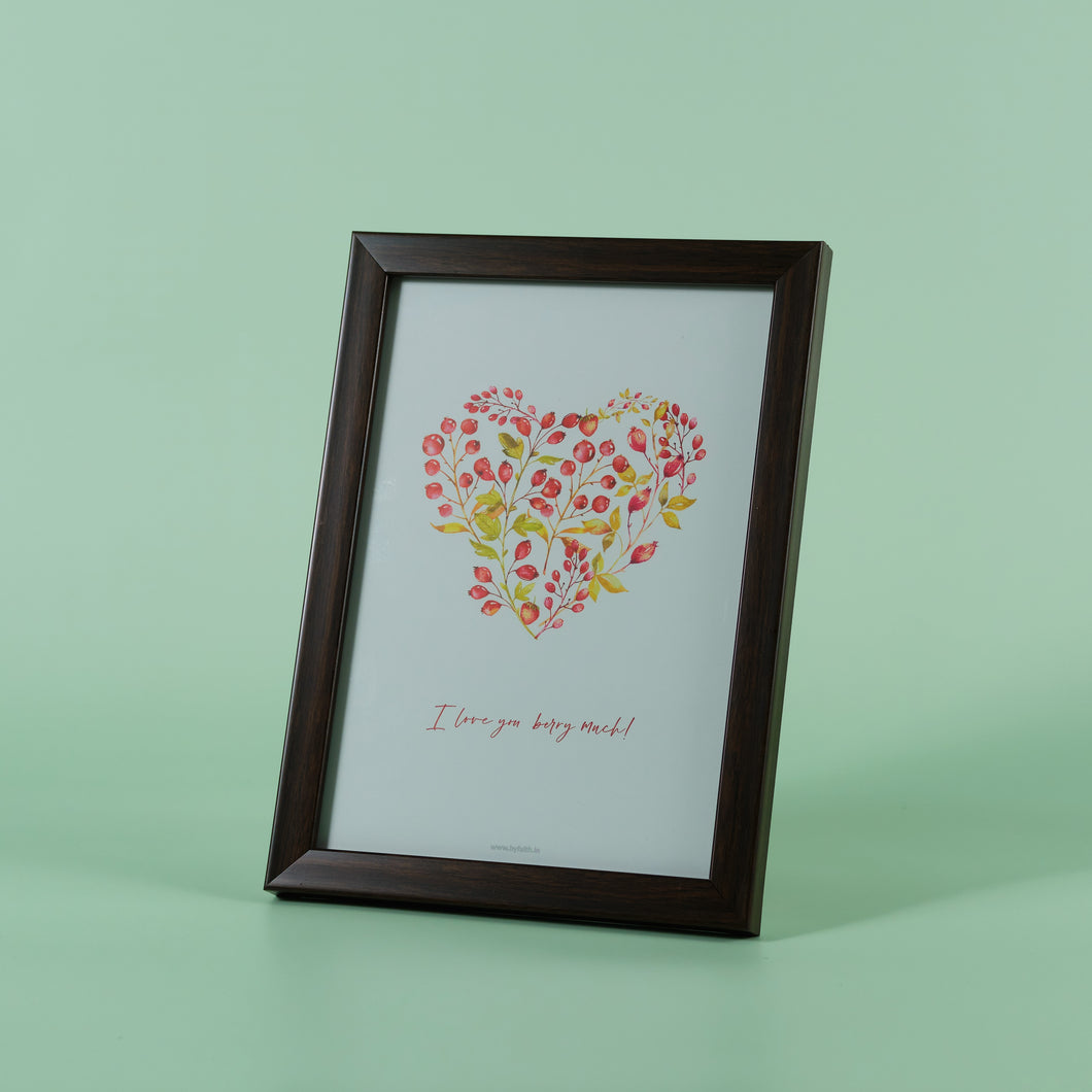 Framed Print : Love you berry much!