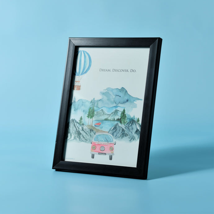 Framed Print : Dream. Discover. Do!