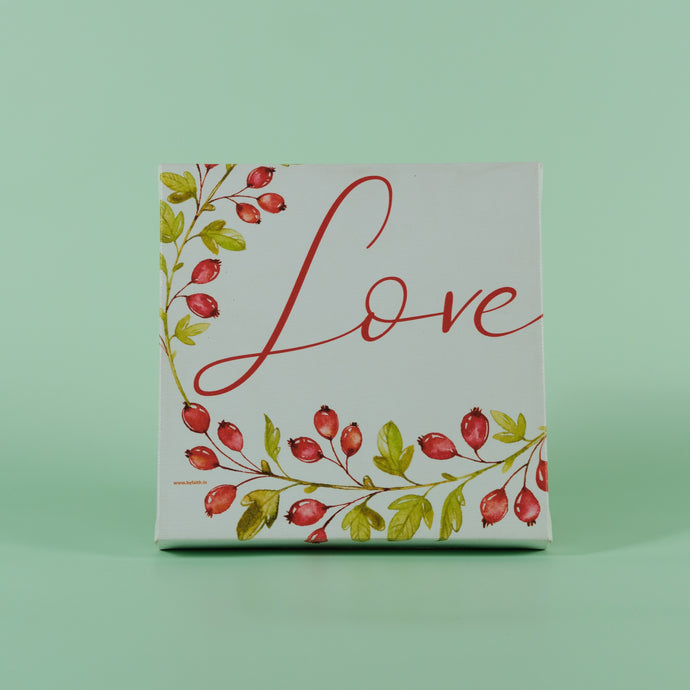 Framed Canvas : Love (berries)