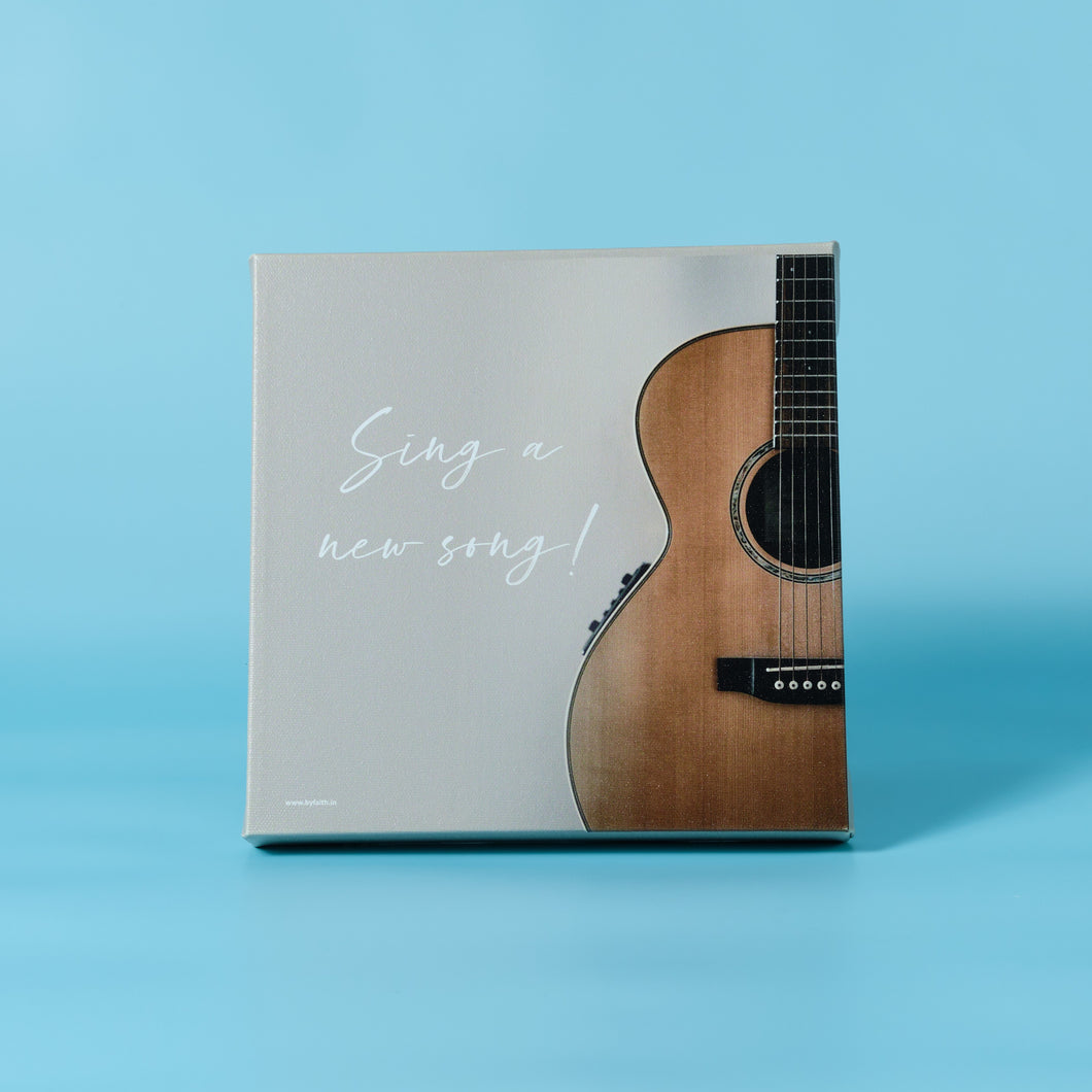 Framed Canvas : Sing a new song!
