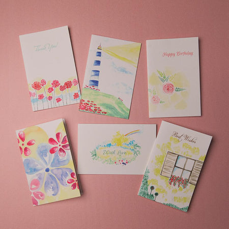 Cards Set of 6 - Rectangle