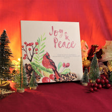 Load image into Gallery viewer, Christmas Framed Canvas : Joy &amp; Peace