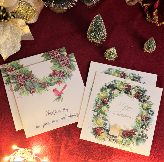 Christmas Cards Set of 4 - Christmas joy!