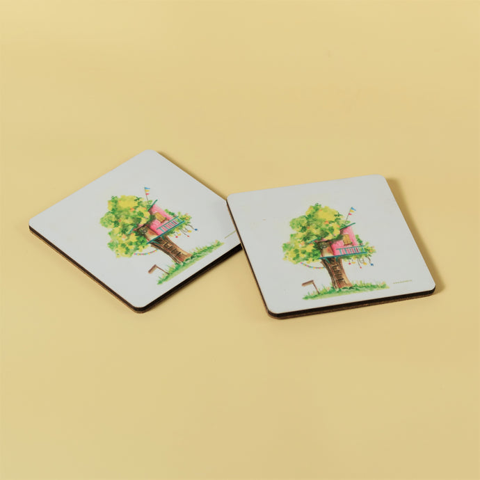 Coasters : Set of 2 : Treehouse