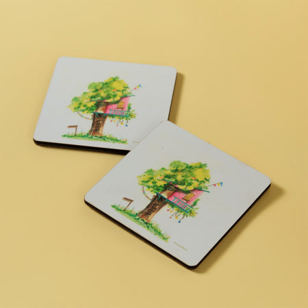 Coasters : Set of 2 : Treehouse