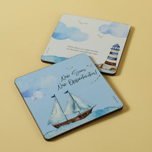 Coasters : Set of 2 : New Seas. New Opportunities!