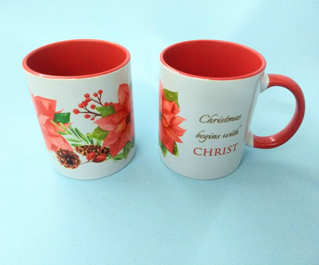 Mug : Christmas begins with Christ