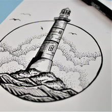Load image into Gallery viewer, Pen and Ink Masterclass: Lighthouse (Personal Session)