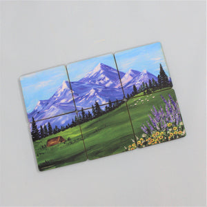 Coasters : Set of 6 (Acrylic Art) In the land of hope...