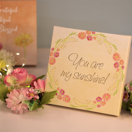 Framed Canvas : You are my sunshine