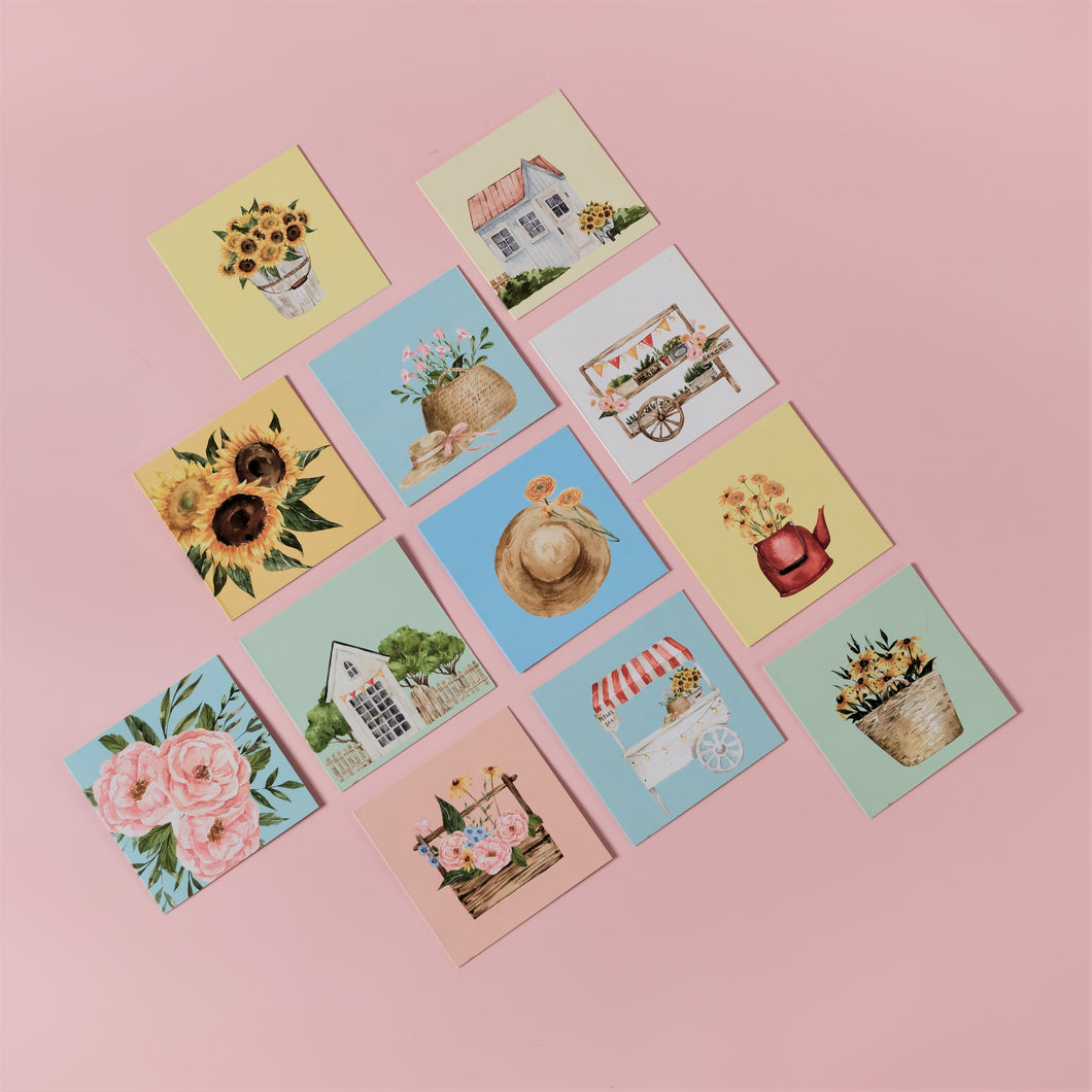 Mini Cards : Floral Garden