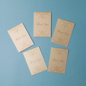 Mini Thank You Cards  : Set of 5